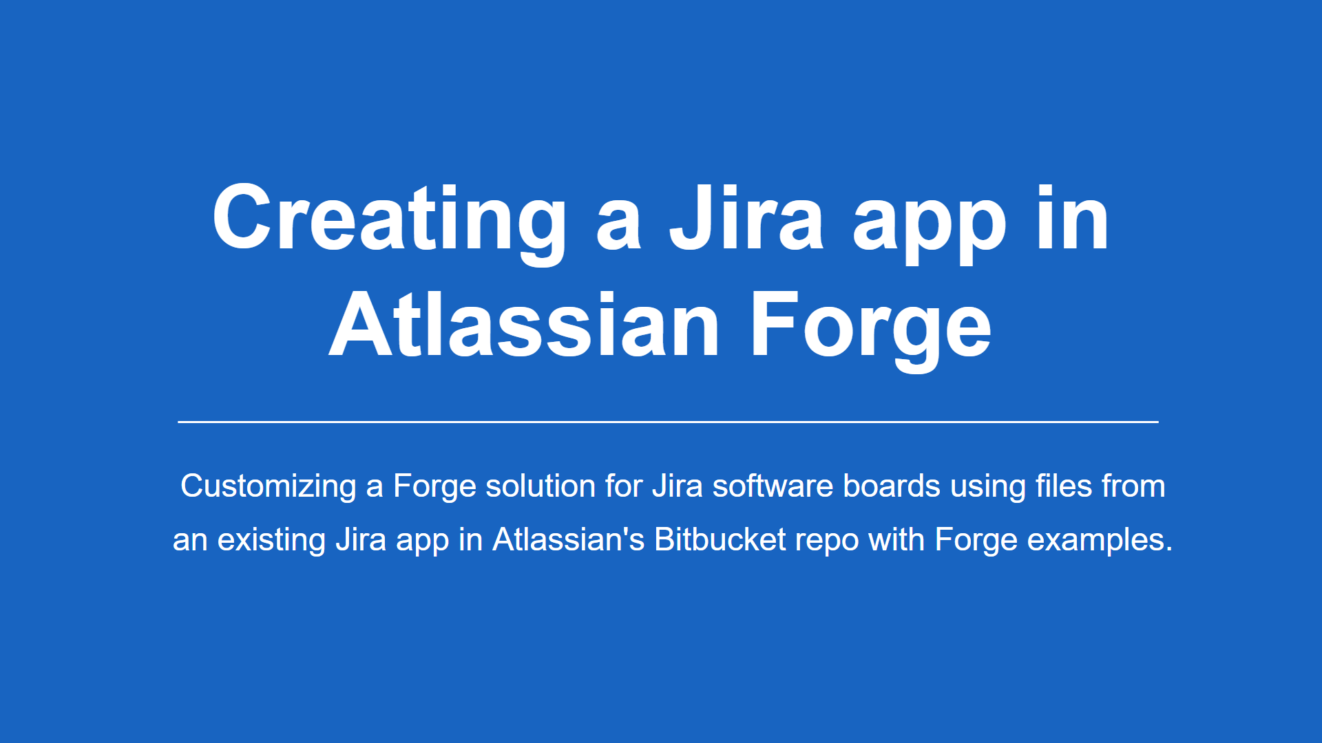 Jira Forge App